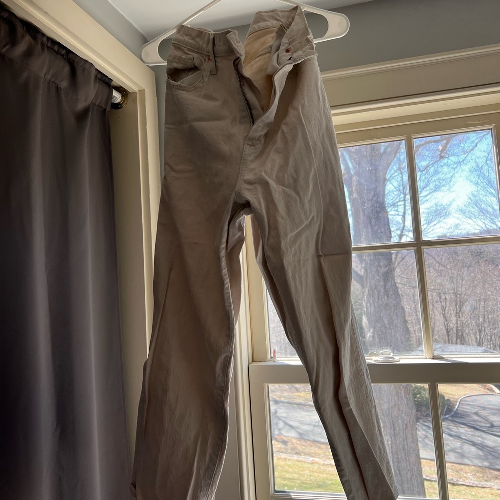 Straight legged pants